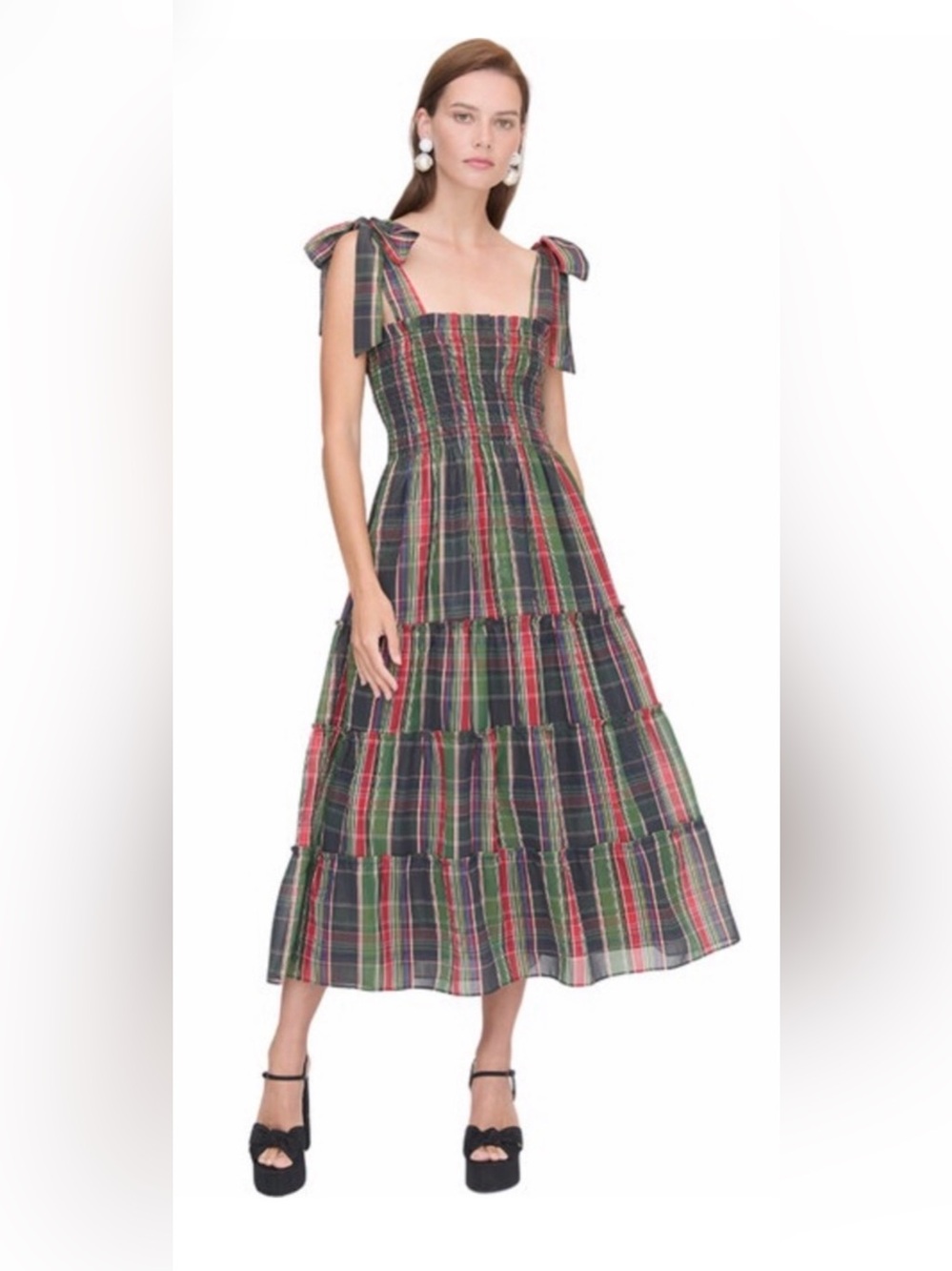 New Hill House Ribbon Ellie Nap Dress - size medium - Picture 3 of 7